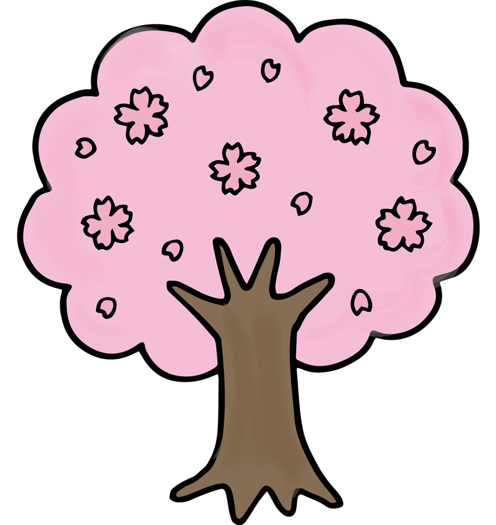 「桜の木」のフリーイラスト